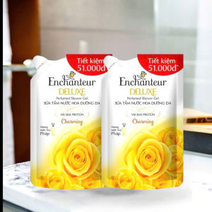 Sữa Tắm Hương Nước Hoa Pháp Enchanteur Deluxe 900g – Da Mềm Mịn Lưu Hương 24H (Tặng Quà Ngẫu Nhiên)