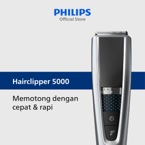 Philips | Hair Clipper 5000 | Alat Cukur Rambut Electric | Pangkas Rambut dengan Cepat | 28 setelan panjang | HC5630/15