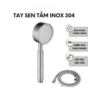P PMC Vòi Hoa Sen Nhà Tắm INOX 304 Tăng Áp Lực Nước Có Kèm Dây 15m
