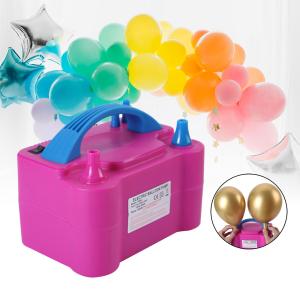 High Power Electric Balloon Pump Inflator Bulk Balloons Filling Dual Nozzle for Double Hole Air Compressor Birthday Wedding2026