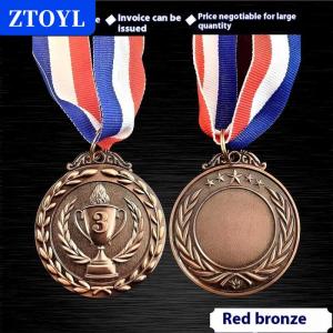 [COD] ZTOYL 1ชิ้น2 เหรียญทองรางวัลเหรียญทองแดงโลหะผสมสังกะสีเหรียญรางวัลชนะเลิศรอบคอ1st 2ND 3rd รางวัลรางวัลชนะเลิศ