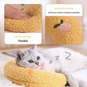 Mettle Vault Soft U-Shaped Neck Support Pillow for Cats and Dogs Deep Sleep Comfort