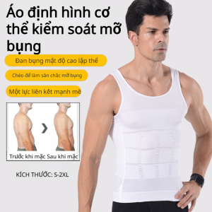 Áo định hình cơ thể nam dệt kim giảm béo bụng Quần lót bó eo giảm béo
