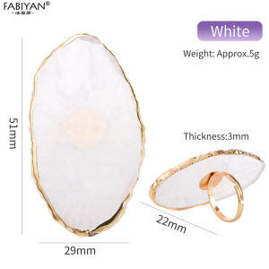 Resin Nail Art Palette / Nail Art Painting Mixed Color Palette Gold Edge Nail Art Gel Color Makeup Display Board Ring Mini Palette