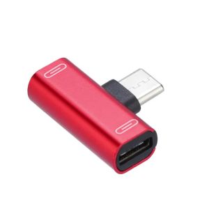 2 In 1 USB C Splitter Type C Male To Dual Type C Female Headphone Charger Adapter Splitter Converter