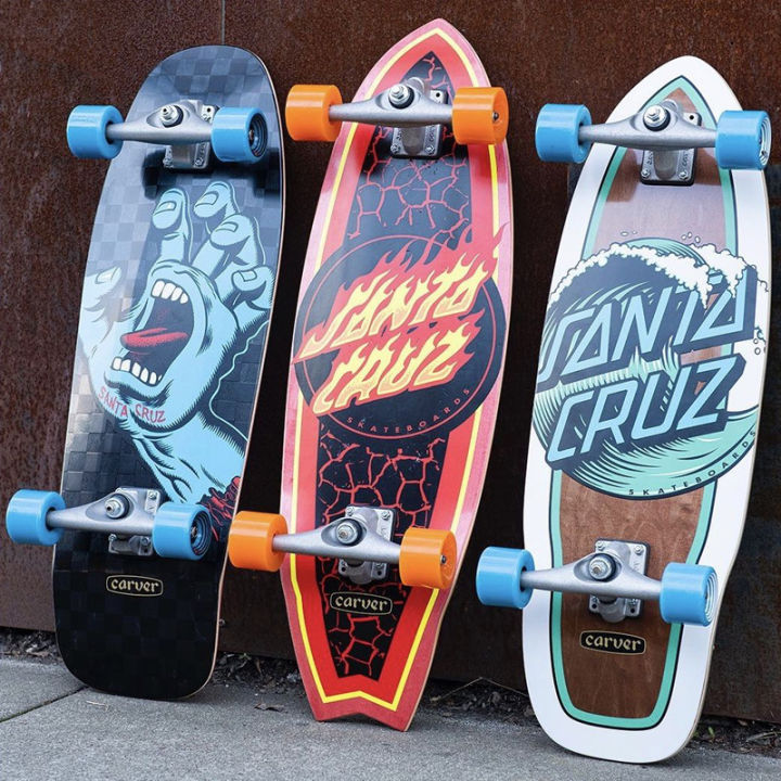 American direct mail Santa Cruz joint series Carver CX/C5 land surfboard professional skateboard