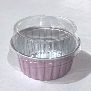 50Pcs Muffin Liners Cups with Lids Pastry Muffin Cake Mold Disposable Cake Baking Cups Mousse Desser