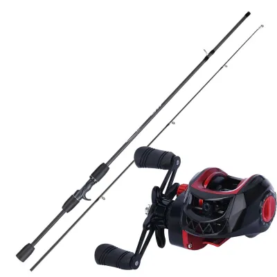 Malaysia Fishing Rod Fishing Reel Set 2 Section Casting Rod 5.2:1 Gear Ratio Spinning Reel Set Joran Pancing