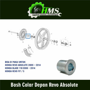 Bosh Colar Depan Revo Absolute - Bos Roda Luar Tromol Depan Kanan Honda Revo Blade 110 Revo Fit