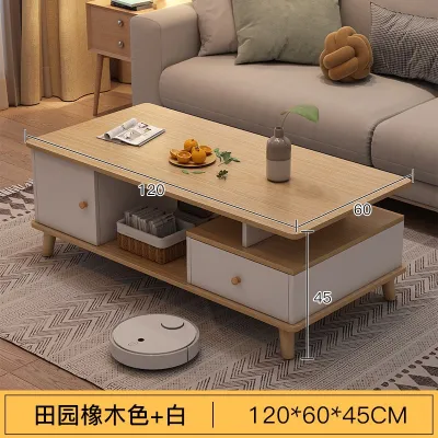 QUOKKA Meja Ruang Tamu 茶几 客厅桌 Coffee Table Living Room Bedroom Small Table Tea Table Solid Wood Legs Smooth Surface Space-Saving