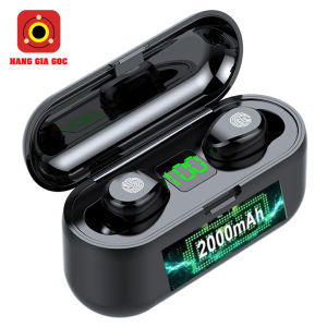 Tai nghe cảm ứng TWS F9 Bluetooth 5.3 phiên bản mới chống nước máy mạnh micro tích hợp đàm thoại to rõ