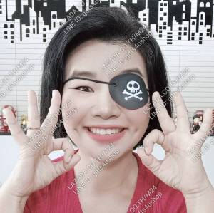 (1 ชิ้น) ผ้าปิดตาโจรสลัด ที่ปิดตาโจรสลัด ที่ปิดตา ผ้าหนังปิดตา โจรสลัด ฮาโลวีน party fancy costume cosplay pirate single eys mask halloween m24