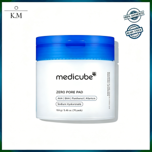 Medicube Zero Pore Pad 2.0 70pcs – Gentle Daily Exfoliating Toner Pads with AHA + BHA + Panthenol + Allantoin Refines Pores