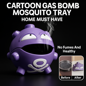 Cartoon Mosquito Coil Storage Box Mosquito Repellent Sandalwood Tray Fun Anti - Scald Design Home Decor Ornament