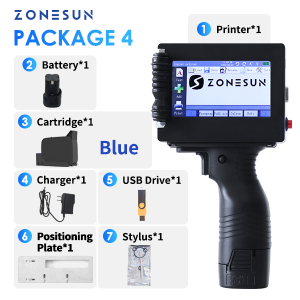 ZONESUN Digital Inkjet Printing Machine ZS-HIP254 Multilingual Character QR Barcode Printer Batch Expiry Date Number Logo