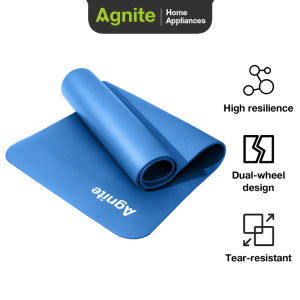 Agnite Matras Yoga / Yoga Matt NBR Tebal 8mm 10mm Panjang 61 cm ER20X