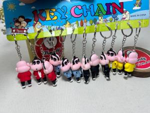 Gantungan kunci karet sinchan isi12pcs sincan