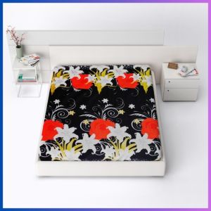 Cover Kasur Busa Resleting Motif Elegan Tinggi 20cm LP