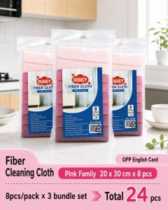 【Pure Care】 Kitchen Cleaning Cloth Bundle Set / Absorbent Fiber Dish Towels / Reusable Silver Mesh Cloth Packs