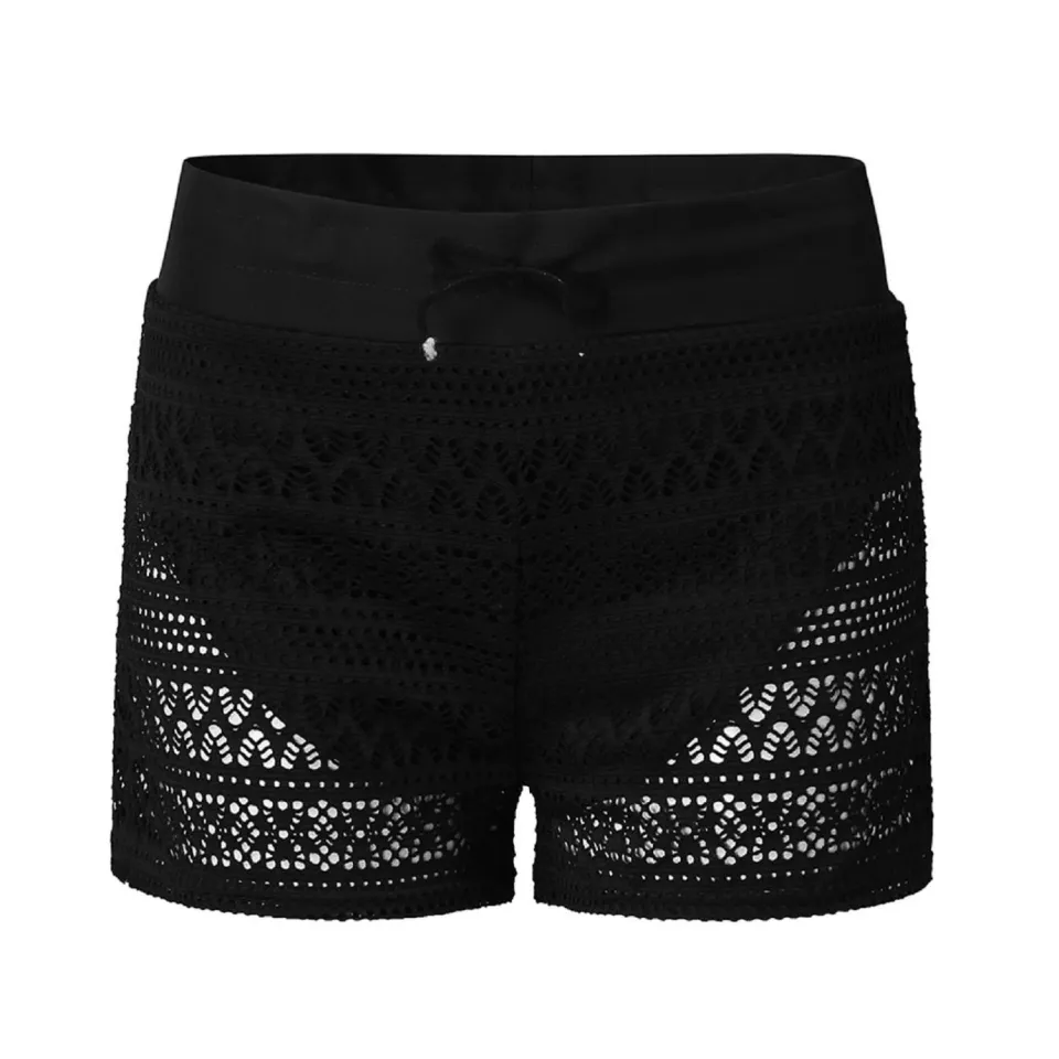 Bikini Bottoms Women Swimwear Shorts Black Underwear Adjustable