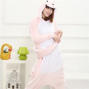 Kigurumi Onesie Adult Dinosaur Pajamas Suit Warm Animal Sleepwear One Piece Winter Jumpsuit Pajamas Cute Nightwear