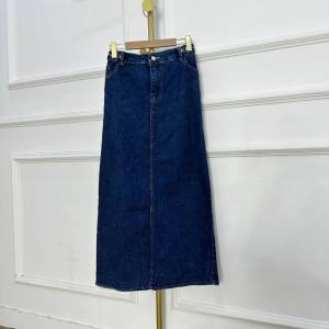 Rok Denim Wanita Panjang Tebal Polos dengan Karet Belakang - Chessy Rok Span Jeans Jumbo