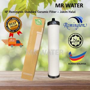 REMINGTON STANDARD 10" 10INCH CERAMIC WATER FILTER CANDLE CARTRIDGE (JAKIM HALAL) (FLAT BOTTOM)