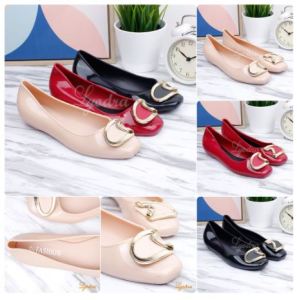 Terlaris Sepatu Cantik Natalie Flat Jelly Shoes Import LDR925 Real Pict/Import/Premium Quality