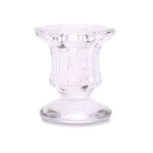 ORIGE HOUSE Glass 1Pcs Home Decor Candle Accsssories Crystal Candlestick Candle Stand Candle Base Candle Holder