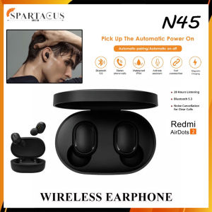 AIRDOTS 2 True Wireless Earbuds Bluetooth Stereo Headphone Headset Touch Control with Mic TWS (BLACK-N45)