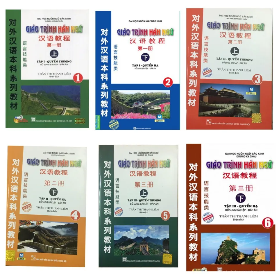 HCM]Sách - Combo Giáo trình Hán ngữ ( trọn bộ 6 cuốn) Phiên Bản Cũ
