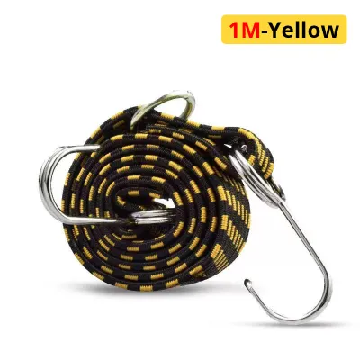 1/2/3 meter elastic straps with hooks – rubber bungee cords for securing luggage and cargo