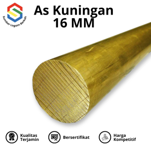 As kuningan 16 mm brass round bar