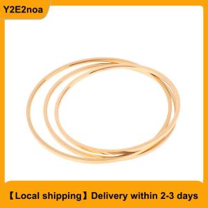 【Local shipping】 Titanium Steel Simple Plain Circle Thin Bangle For Women Vintage Bracelet Jewelry Pary Gift