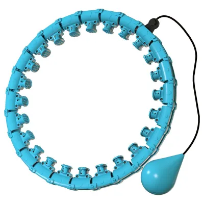 Hula Hoop Smart Hula Hoop Adult Segments Removable Fitness Exercise Hula Hoop Fitness Adult for Fitness 360°24 Weighted Hula Hoop 24 knots adjustable Home Sports Equiment Slimming Fitness