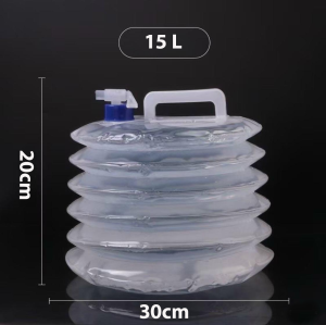 Bình đựng nước dã ngoại gấp gọn bình nước 15L chất liệu nhựa mang đi du lịch cho gia đình siêu nhẹ
