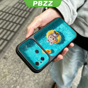 PBZZ Case for redmi 12C 11A POCO C55 5g phone casing Softcase Silicone shockproof Cover new design aesthetic cute purple for girls Cartoon swimming KNYC3