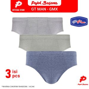 Pojok Busana Celana Dalam Pria GT Man GMX - 1 Pack isi 3 Pcs Multicolour - Mens Underwear GT Man GMX