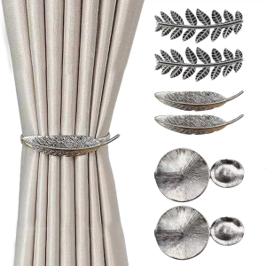 Decorative Curtain Tiebacks Cord Metal Spring Curtain Rope Buckles Creative Curtain Holder Curtain Clip for Home Decors