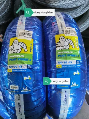 Michelin PS2 Michelin Pilot Street 2 130/70-13 110/70-13 Tubeless Tyre TAYAR SCOOTER Saiz 13 Muroh TAYAR Yamaha NMAX YAMAHA NVX155 ADV150 Bunga PS2