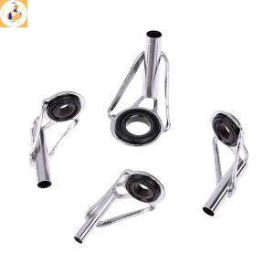 EOY 8pcs Stainless Steel Fishing Rod Tip Ring Eye Guide with Ring Repair Kit