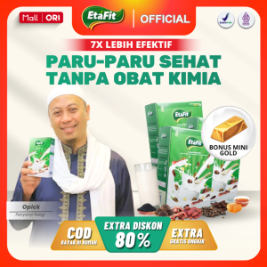 ETAFIT - Solusi Paru Paru Sehat Tanpa Obat - Susu Kambing Etawa Asli 100% Murni Original - 1 BOX