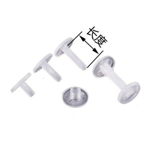 POM acrylic transparency plastic screw fastener for POP display/Box /Carton / Carton joining Screw and Nut/Box Joining/Screw Type Flat head nut