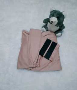 Hijab Lengan Saku Tangan Panjang jersey Jilbab Bergo Rempel Polos Jumbo Syari Kerudung Sekolah