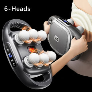 Jinkairui 12 Heads Massage Gun Muscle Massager High-frequency Vibration Fascia Gun with Red Light Therapy Body Massager Professional Fascia Massager Multi-head