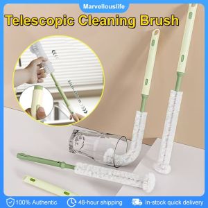 Retractable Long Handle Cup Brush Telescopic Portable Bottle Brush Blender Cleaning Tool