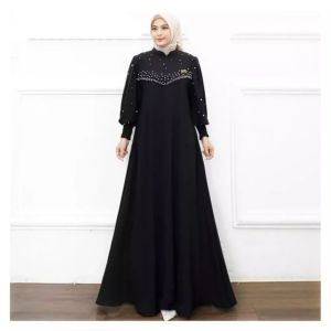 Vioni Dress Crinkle Airflow Premium Akses Mutiara Dress Kondangan Terbaru 2023
