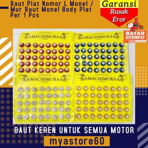 Baut Plat Nomor L Monel Mur Baud Monel Body Plat Per 1 Pcs Aksesoris Variasi Semua Motor Universal
