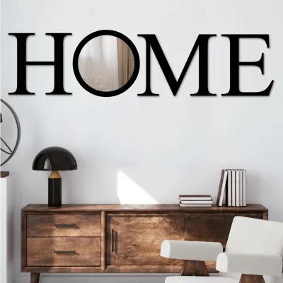 Home Hiasan Dinding Cermin 1 Set 4 Pcs 565cm x 185cm