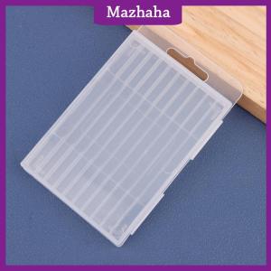 Mazhaha กล่องเปล่าสว่านบิดพลาสติกกล่องเก็บเครื่องมืออุปกรณ์เสริมสำหรับงานไม้สว่าน5 10รูใสกล่องบรรจุภัณฑ์